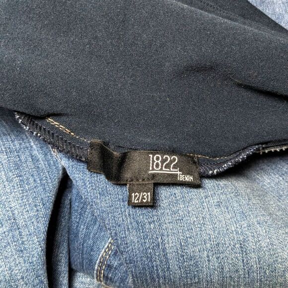 NWT 1822 Denim Vintage Denim Ankle Skinny Maternity Jeans Distressed Size 12/31 - Picture 7 of 10
